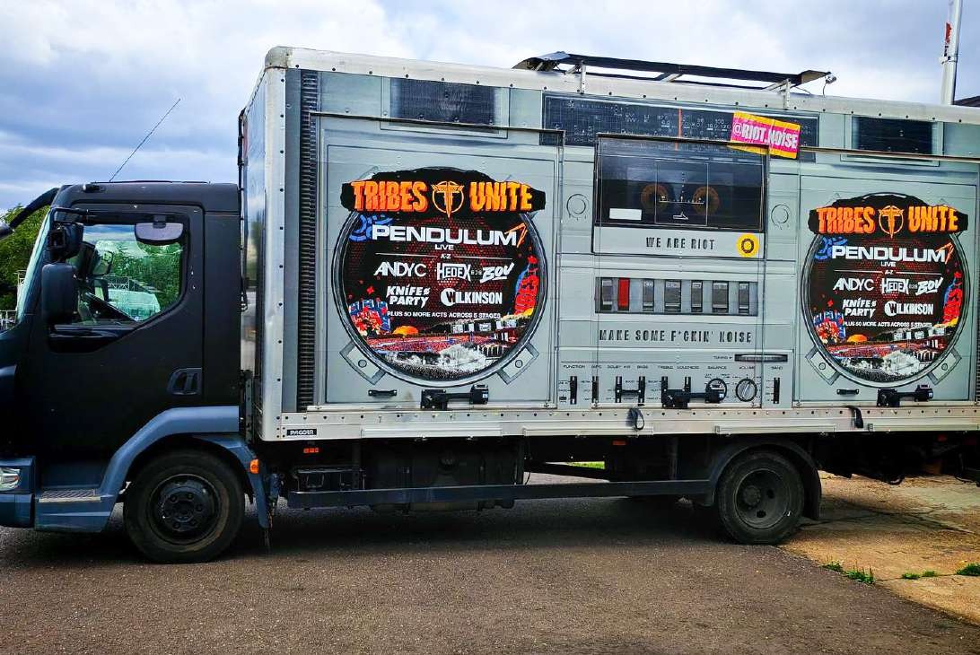 Tribes Unite festival truck setup